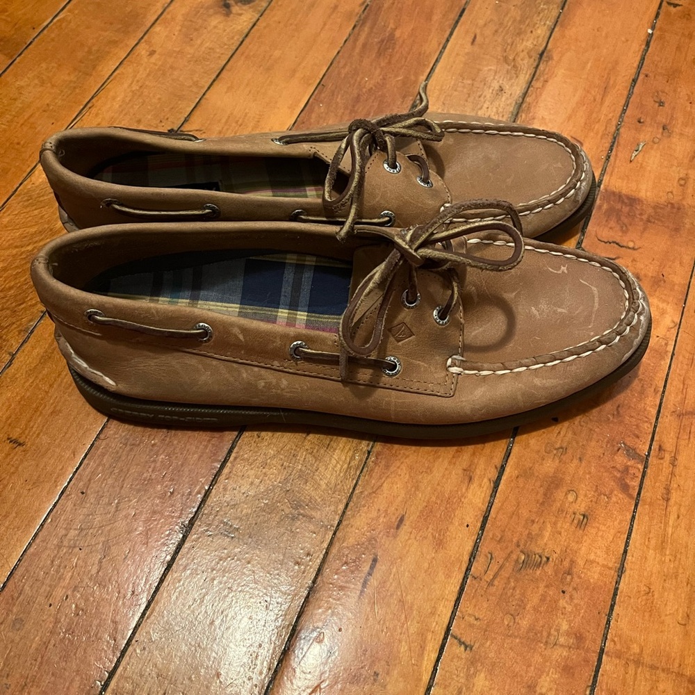 Sperry Brown Leather Boat Shoes